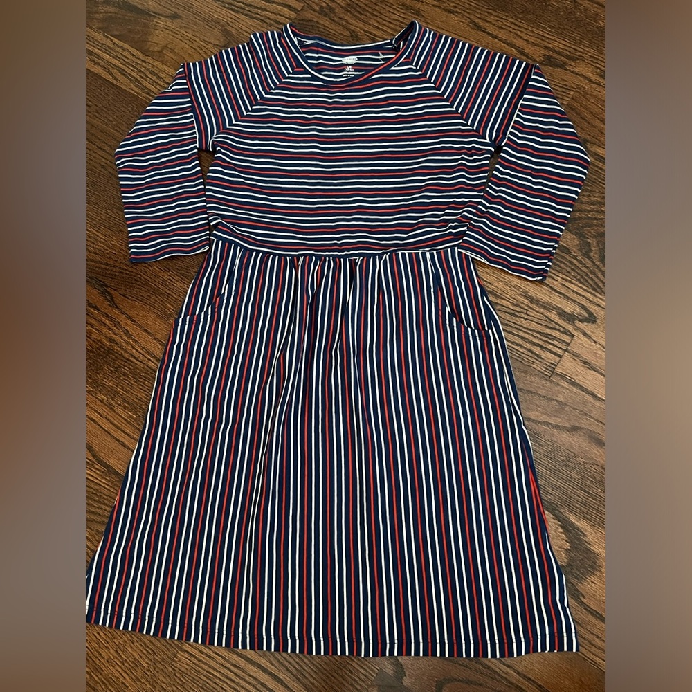 NWT New Old Navy Dress Girls Red White And Blue